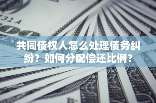 济南共同债权人怎么处理债务纠纷？如何分配偿还比例？