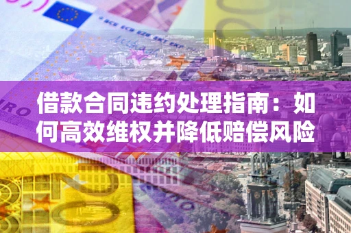 济南借款合同违约处理指南：如何高效维权并降低赔偿风险？